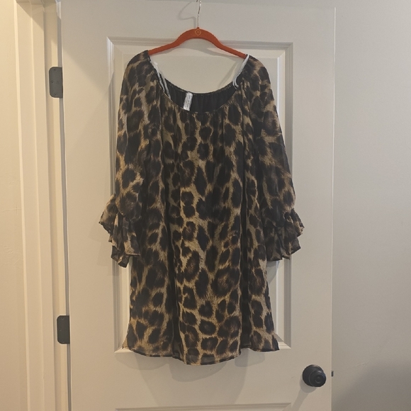 Leopard Print Women's Dress - Picture 1 of 1